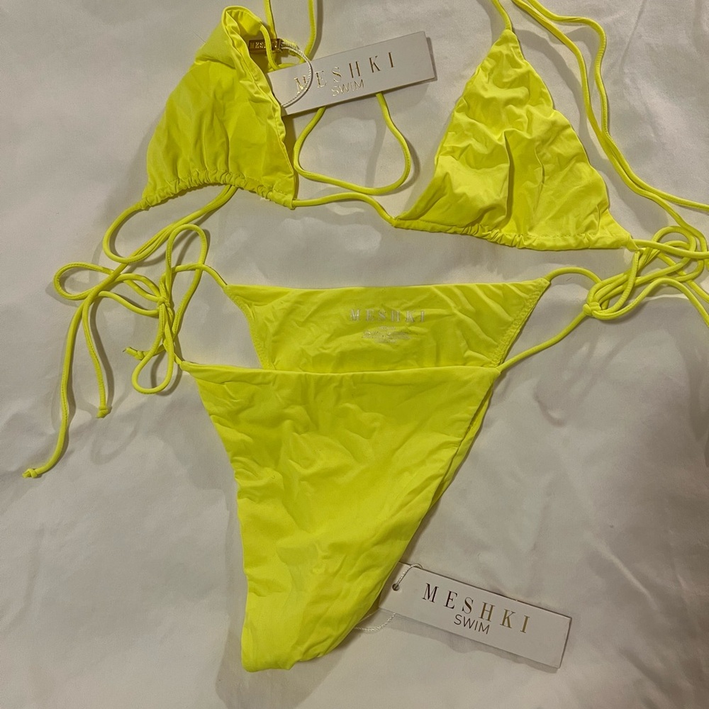 Meshki Bright Yellow Bikini Set